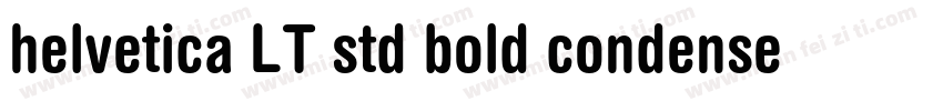 helvetica LT std bold condensed字体转换